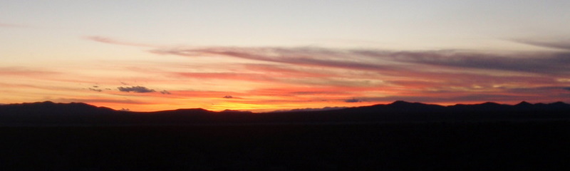 Sunset.